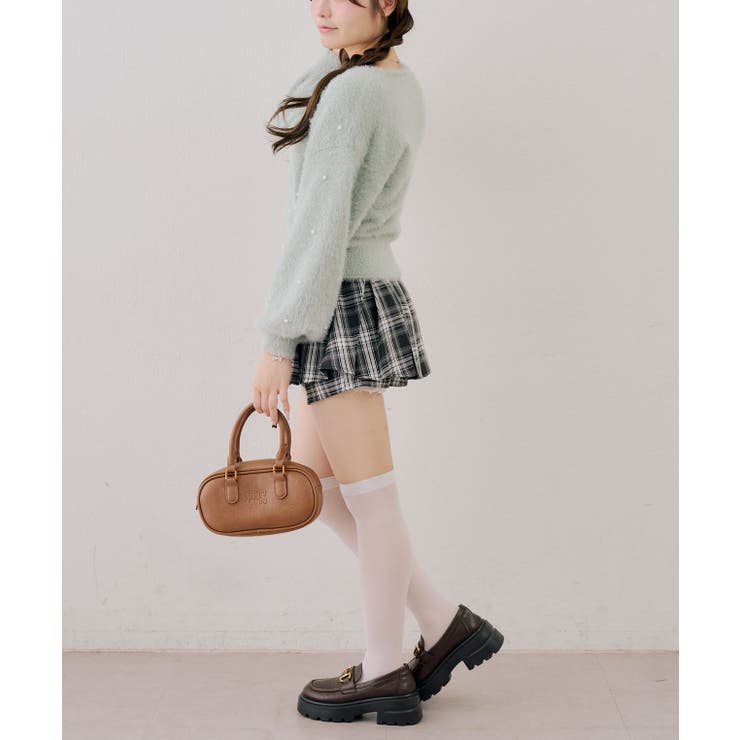 パール付フェザーカシュクールニット | RMAF　NICE CLAUP / OLIVE des OLIVE | 詳細画像32 