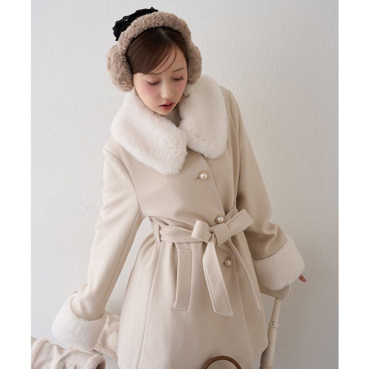フェイクファー付2WAYコート | RMAF　NICE CLAUP / OLIVE des OLIVE | 詳細画像10 