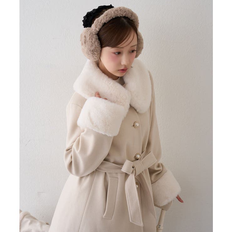 フェイクファー付2WAYコート | RMAF　NICE CLAUP / OLIVE des OLIVE | 詳細画像11 