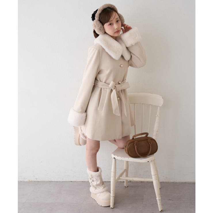 フェイクファー付2WAYコート | RMAF　NICE CLAUP / OLIVE des OLIVE | 詳細画像12 