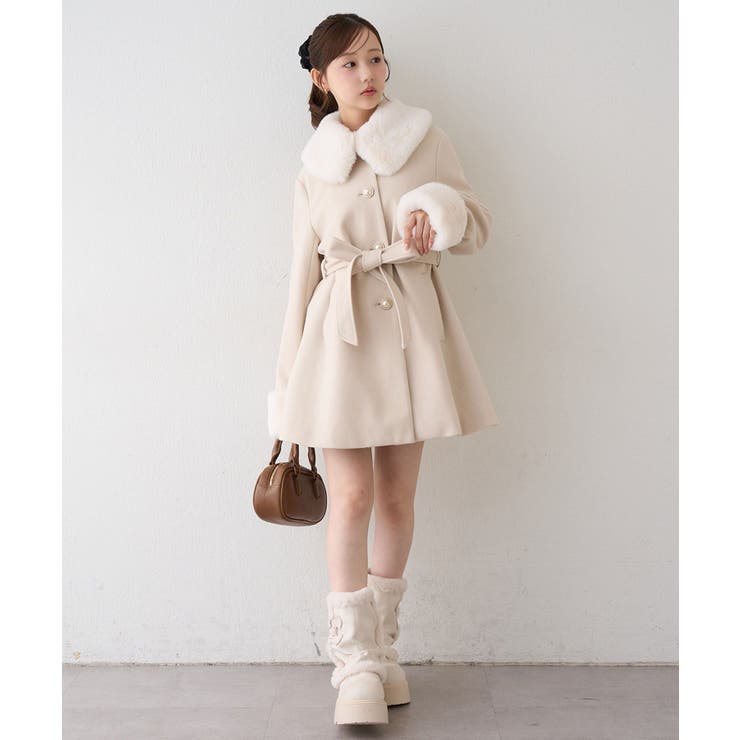 フェイクファー付2WAYコート | RMAF　NICE CLAUP / OLIVE des OLIVE | 詳細画像13 