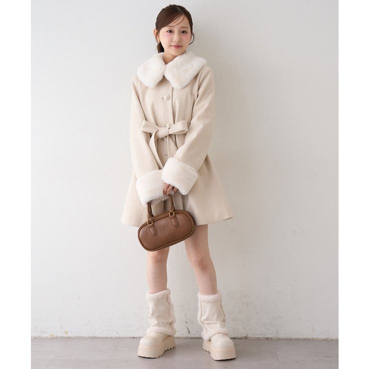 フェイクファー付2WAYコート | RMAF　NICE CLAUP / OLIVE des OLIVE | 詳細画像14 