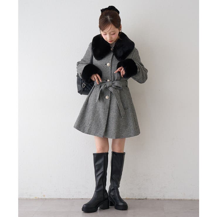 フェイクファー付2WAYコート | RMAF　NICE CLAUP / OLIVE des OLIVE | 詳細画像25 