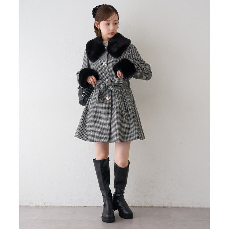 フェイクファー付2WAYコート | RMAF　NICE CLAUP / OLIVE des OLIVE | 詳細画像26 