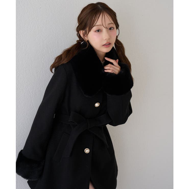 フェイクファー付2WAYコート | RMAF　NICE CLAUP / OLIVE des OLIVE | 詳細画像29 