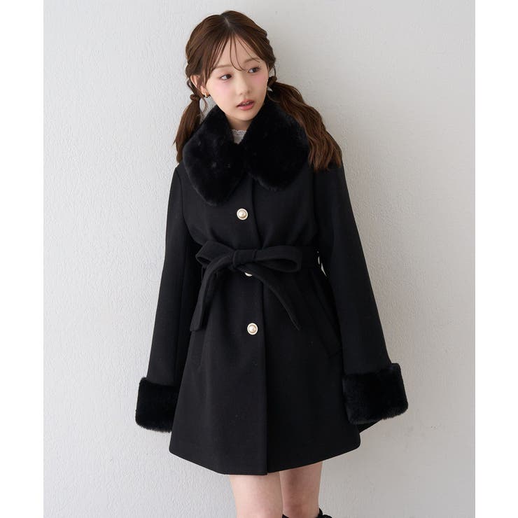 フェイクファー付2WAYコート | RMAF　NICE CLAUP / OLIVE des OLIVE | 詳細画像31 