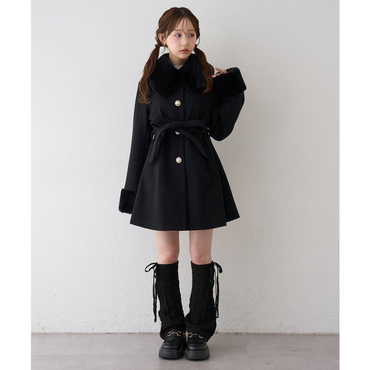 フェイクファー付2WAYコート | RMAF　NICE CLAUP / OLIVE des OLIVE | 詳細画像33 