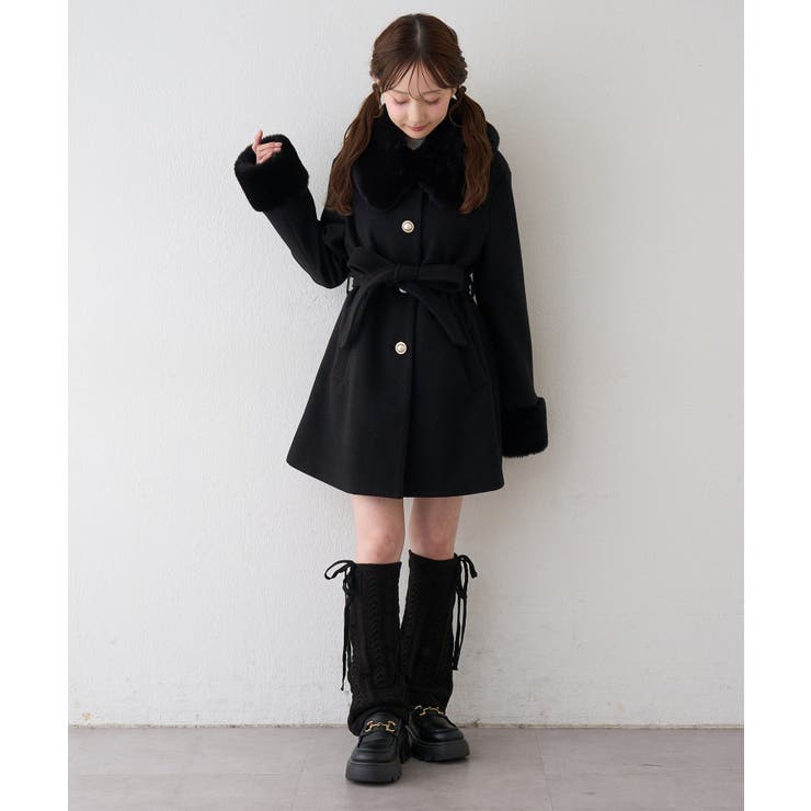 フェイクファー付2WAYコート | RMAF　NICE CLAUP / OLIVE des OLIVE | 詳細画像34 