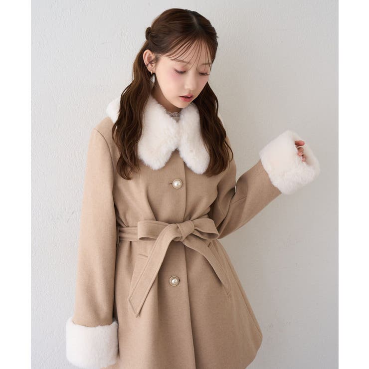 フェイクファー付2WAYコート | RMAF　NICE CLAUP / OLIVE des OLIVE | 詳細画像40 