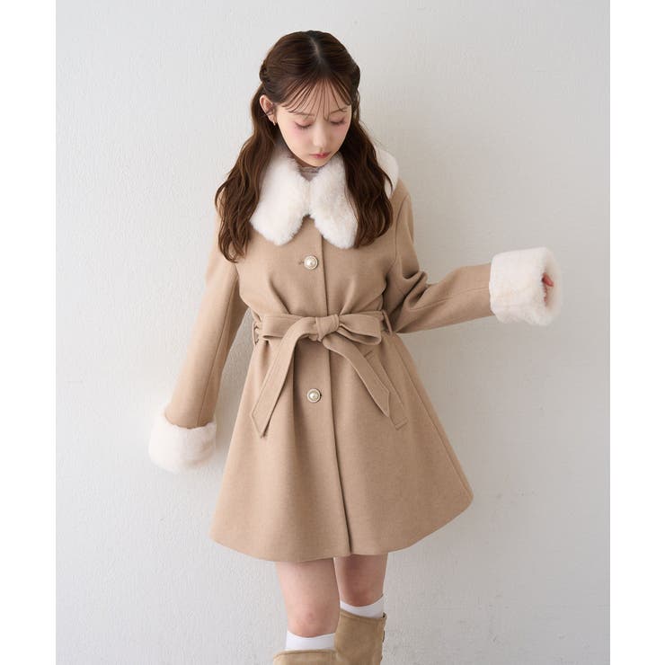 フェイクファー付2WAYコート | RMAF　NICE CLAUP / OLIVE des OLIVE | 詳細画像41 