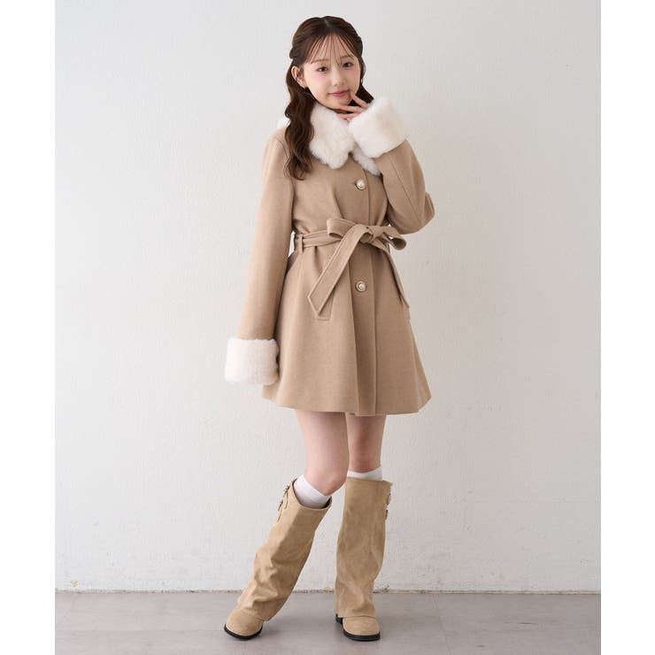 フェイクファー付2WAYコート | RMAF　NICE CLAUP / OLIVE des OLIVE | 詳細画像46 