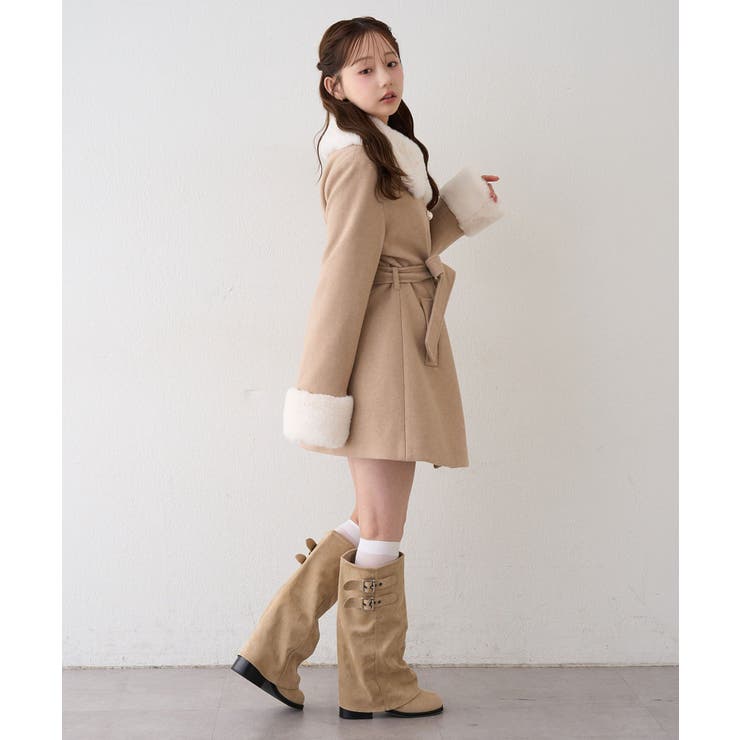 フェイクファー付2WAYコート | RMAF　NICE CLAUP / OLIVE des OLIVE | 詳細画像47 