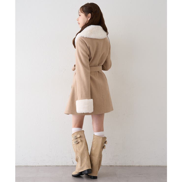 フェイクファー付2WAYコート | RMAF　NICE CLAUP / OLIVE des OLIVE | 詳細画像48 