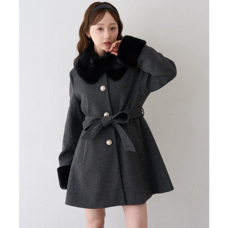 フェイクファー付2WAYコート | RMAF　NICE CLAUP / OLIVE des OLIVE | 詳細画像51 