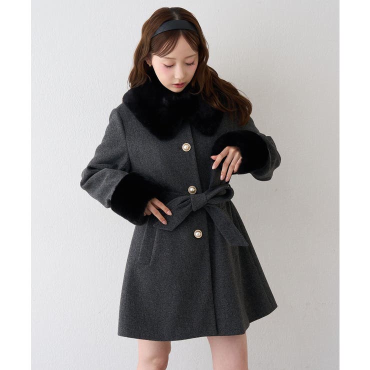 フェイクファー付2WAYコート | RMAF　NICE CLAUP / OLIVE des OLIVE | 詳細画像52 