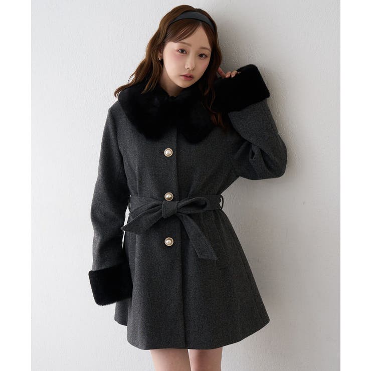 フェイクファー付2WAYコート | RMAF　NICE CLAUP / OLIVE des OLIVE | 詳細画像53 
