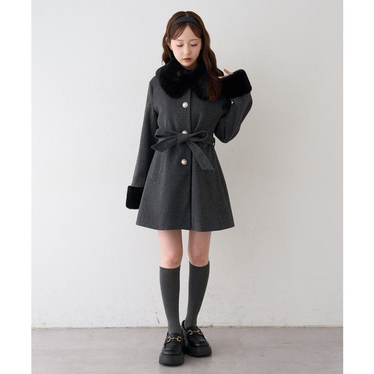 フェイクファー付2WAYコート | RMAF　NICE CLAUP / OLIVE des OLIVE | 詳細画像57 