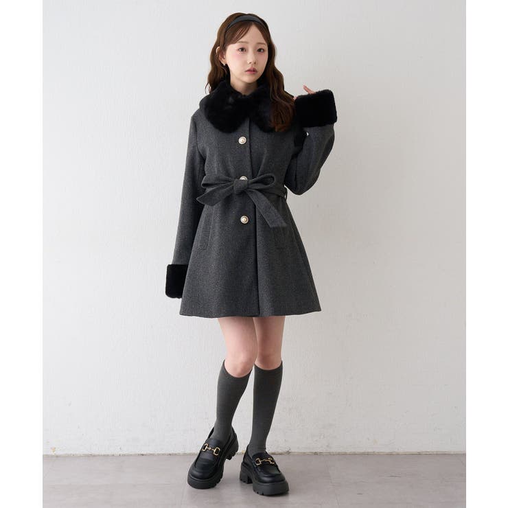 フェイクファー付2WAYコート | RMAF　NICE CLAUP / OLIVE des OLIVE | 詳細画像58 