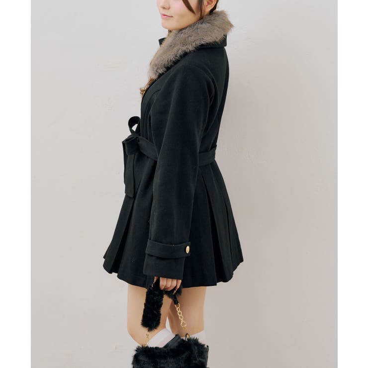衿ファープリーツ女の子コート | RMAF　NICE CLAUP / OLIVE des OLIVE | 詳細画像21 