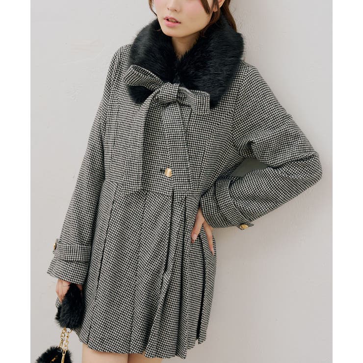 衿ファープリーツ女の子コート | RMAF　NICE CLAUP / OLIVE des OLIVE | 詳細画像27 