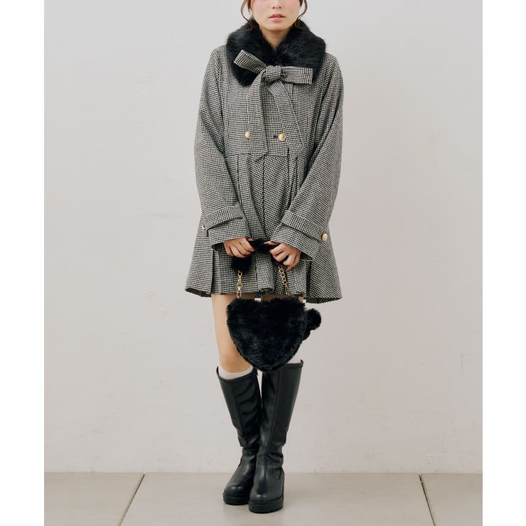 衿ファープリーツ女の子コート | RMAF　NICE CLAUP / OLIVE des OLIVE | 詳細画像31 