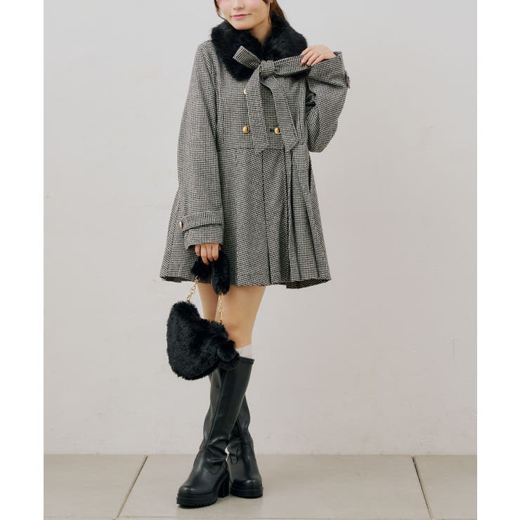 衿ファープリーツ女の子コート | RMAF　NICE CLAUP / OLIVE des OLIVE | 詳細画像32 