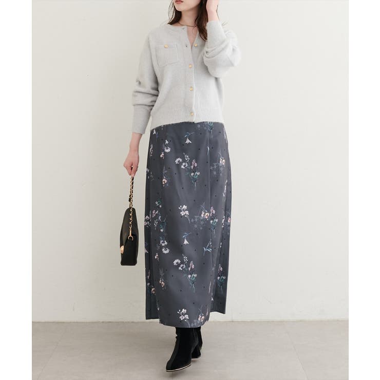 【natural couture】オリジナル花柄Aラインスカート | NICE CLAUP / OLIVE des OLIVE　OUTLET | 詳細画像14 