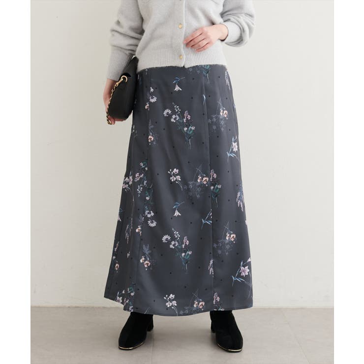 【natural couture】オリジナル花柄Aラインスカート | NICE CLAUP / OLIVE des OLIVE　OUTLET | 詳細画像15 