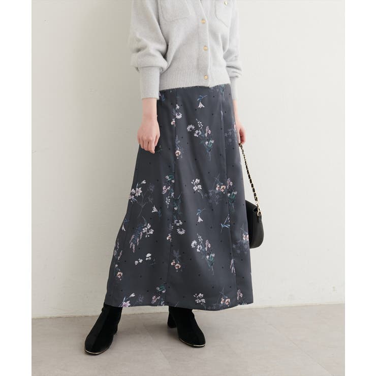 【natural couture】オリジナル花柄Aラインスカート | NICE CLAUP / OLIVE des OLIVE　OUTLET | 詳細画像16 