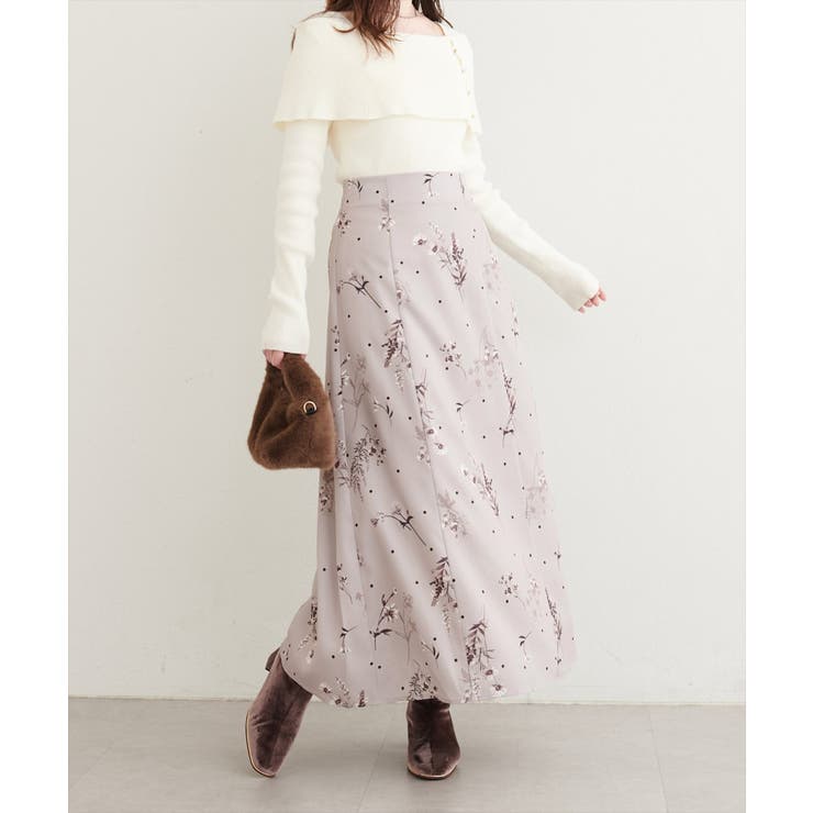 【natural couture】オリジナル花柄Aラインスカート | NICE CLAUP / OLIVE des OLIVE　OUTLET | 詳細画像19 