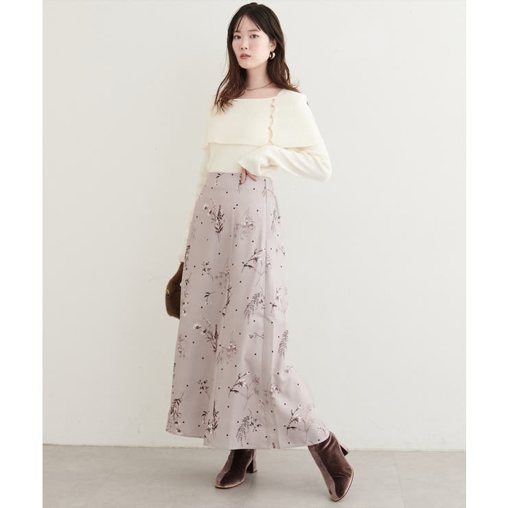 【natural couture】オリジナル花柄Aラインスカート | NICE CLAUP / OLIVE des OLIVE　OUTLET | 詳細画像20 