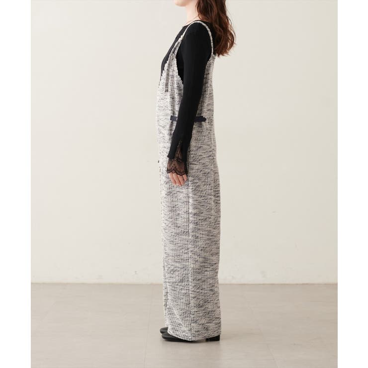 【natural couture】〈ako〉ニットツイードサロペット | NICE CLAUP / OLIVE des OLIVE　OUTLET | 詳細画像6 