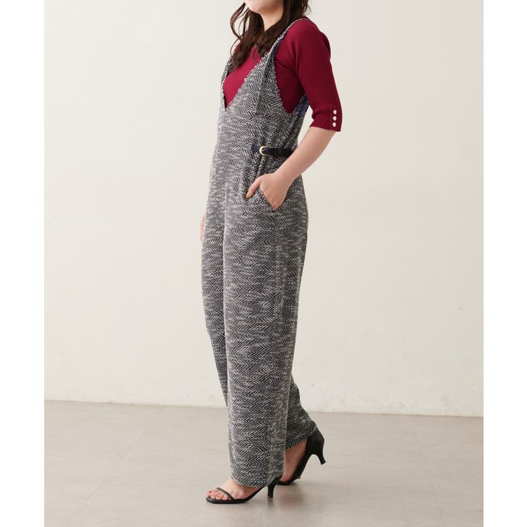【natural couture】〈ako〉ニットツイードサロペット | NICE CLAUP / OLIVE des OLIVE　OUTLET | 詳細画像20 