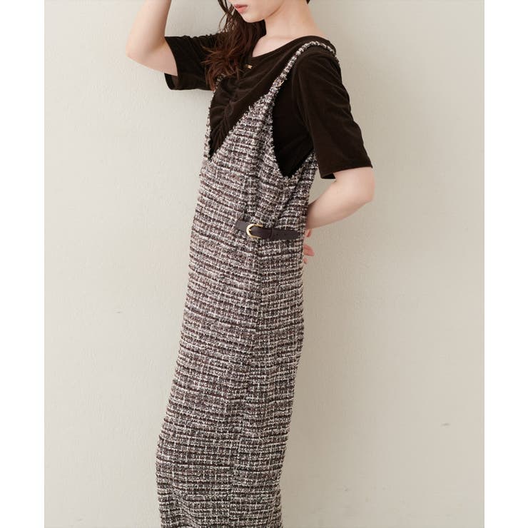 【natural couture】〈ako〉ニットツイードサロペット | NICE CLAUP / OLIVE des OLIVE　OUTLET | 詳細画像23 