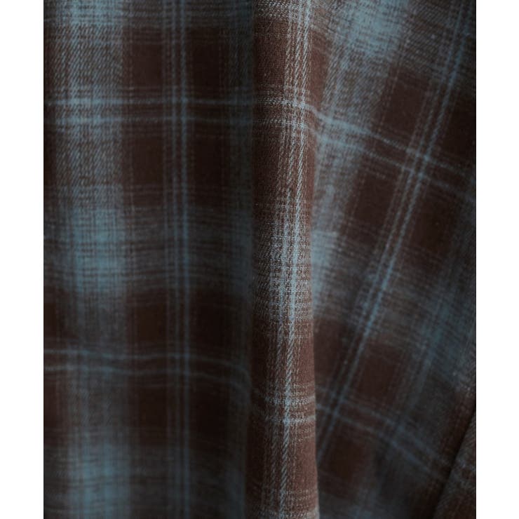 【natural couture】起毛チェックベーシックオーバーシャツ | NICE CLAUP / OLIVE des OLIVE　OUTLET | 詳細画像6 