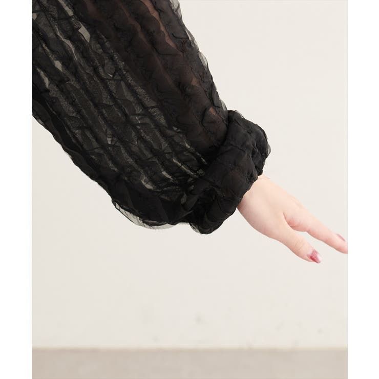 【natural couture】キャッチーな波々フリル２WAYブラウス | NICE CLAUP / OLIVE des OLIVE　OUTLET | 詳細画像11 