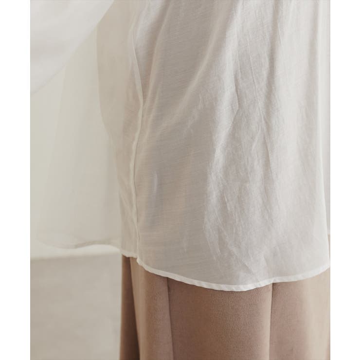 【natural couture】くるみ釦シアーブラウス | NICE CLAUP / OLIVE des OLIVE　OUTLET | 詳細画像3 
