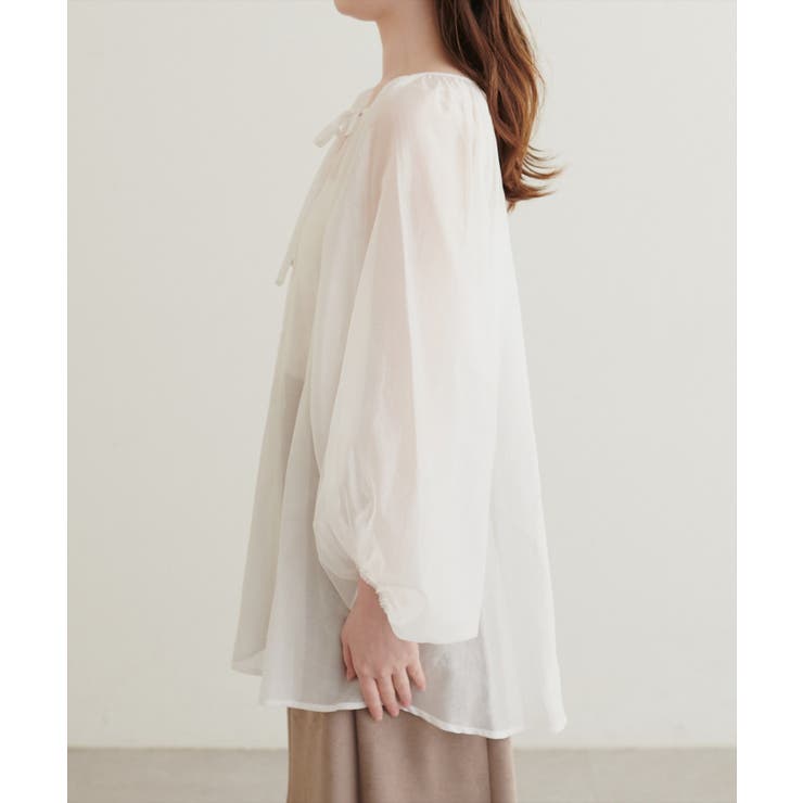 【natural couture】くるみ釦シアーブラウス | NICE CLAUP / OLIVE des OLIVE　OUTLET | 詳細画像9 