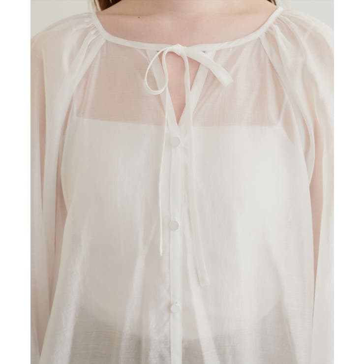 【natural couture】くるみ釦シアーブラウス | NICE CLAUP / OLIVE des OLIVE　OUTLET | 詳細画像11 