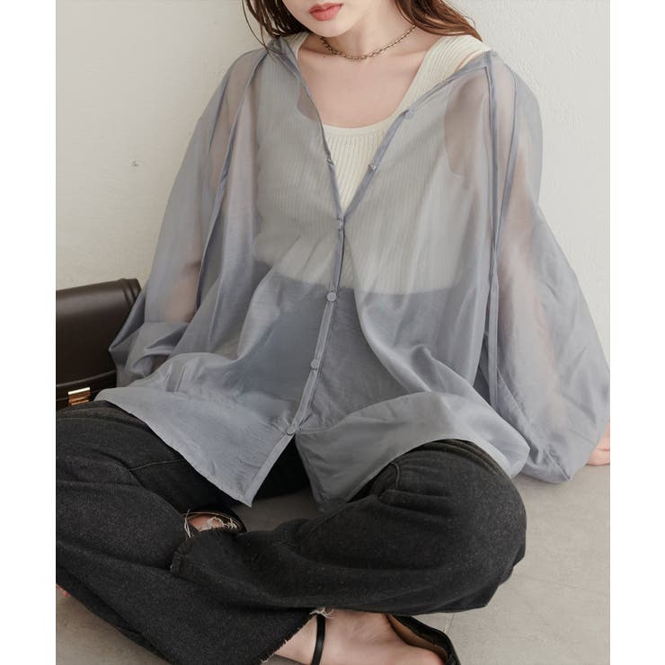 【natural couture】くるみ釦シアーブラウス | NICE CLAUP / OLIVE des OLIVE　OUTLET | 詳細画像15 