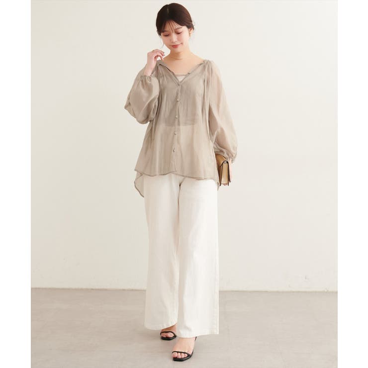 【natural couture】くるみ釦シアーブラウス | NICE CLAUP / OLIVE des OLIVE　OUTLET | 詳細画像17 