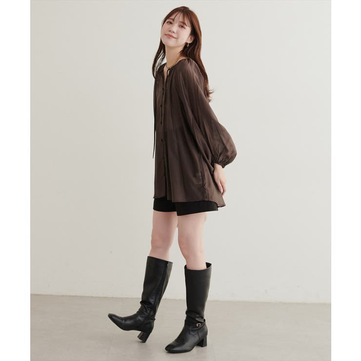 【natural couture】くるみ釦シアーブラウス | NICE CLAUP / OLIVE des OLIVE　OUTLET | 詳細画像21 