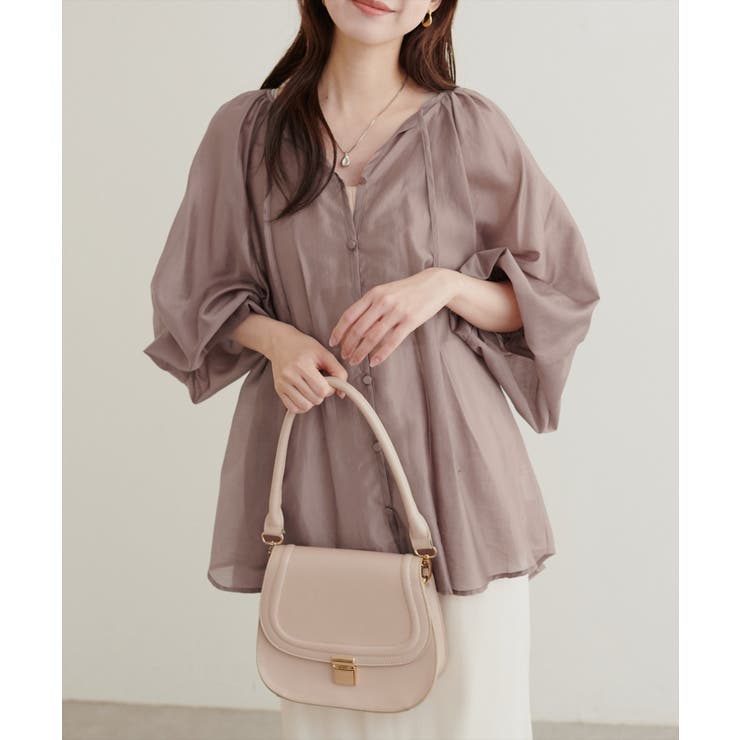 【natural couture】くるみ釦シアーブラウス | NICE CLAUP / OLIVE des OLIVE　OUTLET | 詳細画像26 