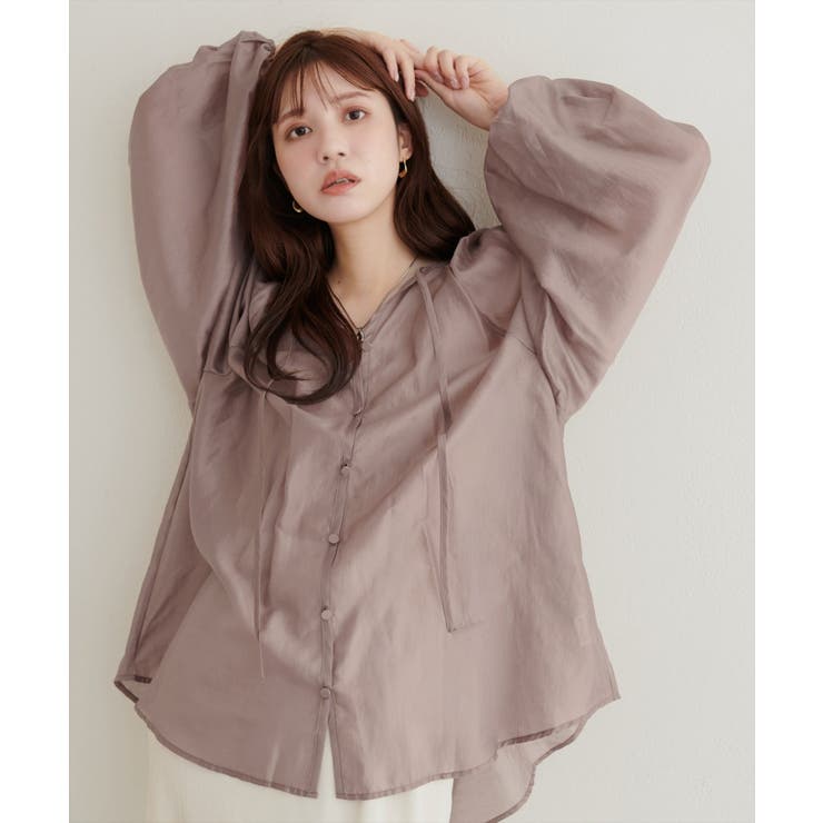 【natural couture】くるみ釦シアーブラウス | NICE CLAUP / OLIVE des OLIVE　OUTLET | 詳細画像27 