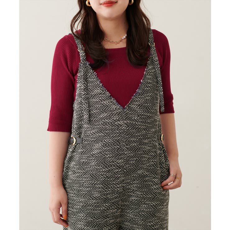 【natural couture】スクエア×ボート前後２WAYリブニット | NICE CLAUP / OLIVE des OLIVE　OUTLET | 詳細画像21 