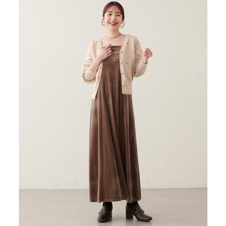【natural couture】〈mizu〉ミニシャギーハート刺繍ニットカーデ… | NICE CLAUP / OLIVE des OLIVE　OUTLET | 詳細画像23 