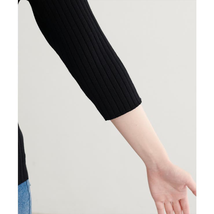 【natural couture】うす金釦ぴたリブニットカーディガン | NICE CLAUP / OLIVE des OLIVE　OUTLET | 詳細画像14 
