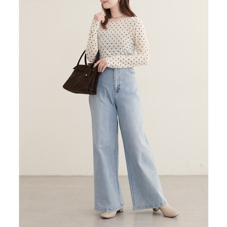 【natural couture】前後２WAYクルーネックプルオーバー | NICE CLAUP / OLIVE des OLIVE　OUTLET | 詳細画像2 