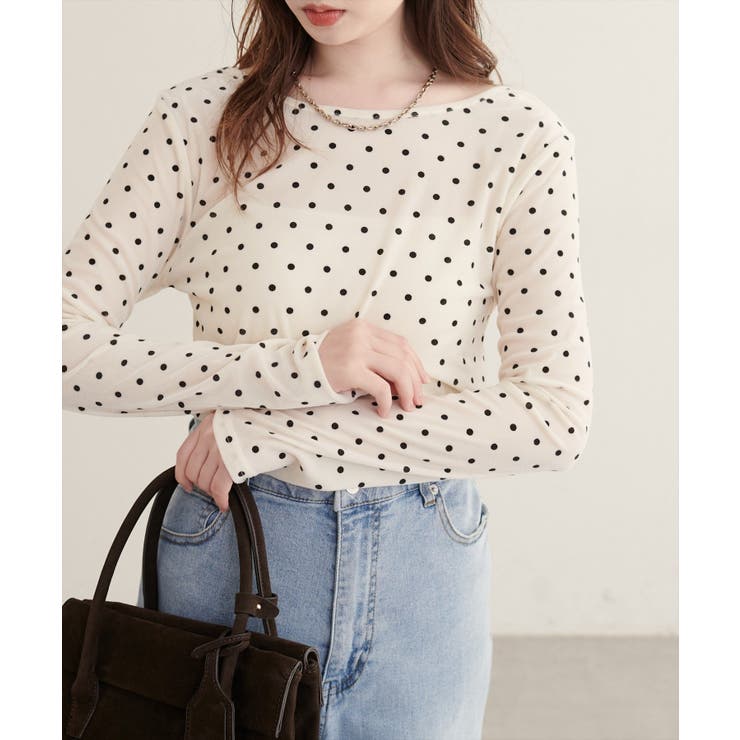 【natural couture】前後２WAYクルーネックプルオーバー | NICE CLAUP / OLIVE des OLIVE　OUTLET | 詳細画像3 