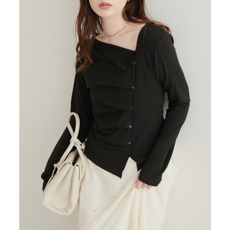 【natural couture】アシメボタンプルオーバー | NICE CLAUP / OLIVE des OLIVE　OUTLET | 詳細画像7 